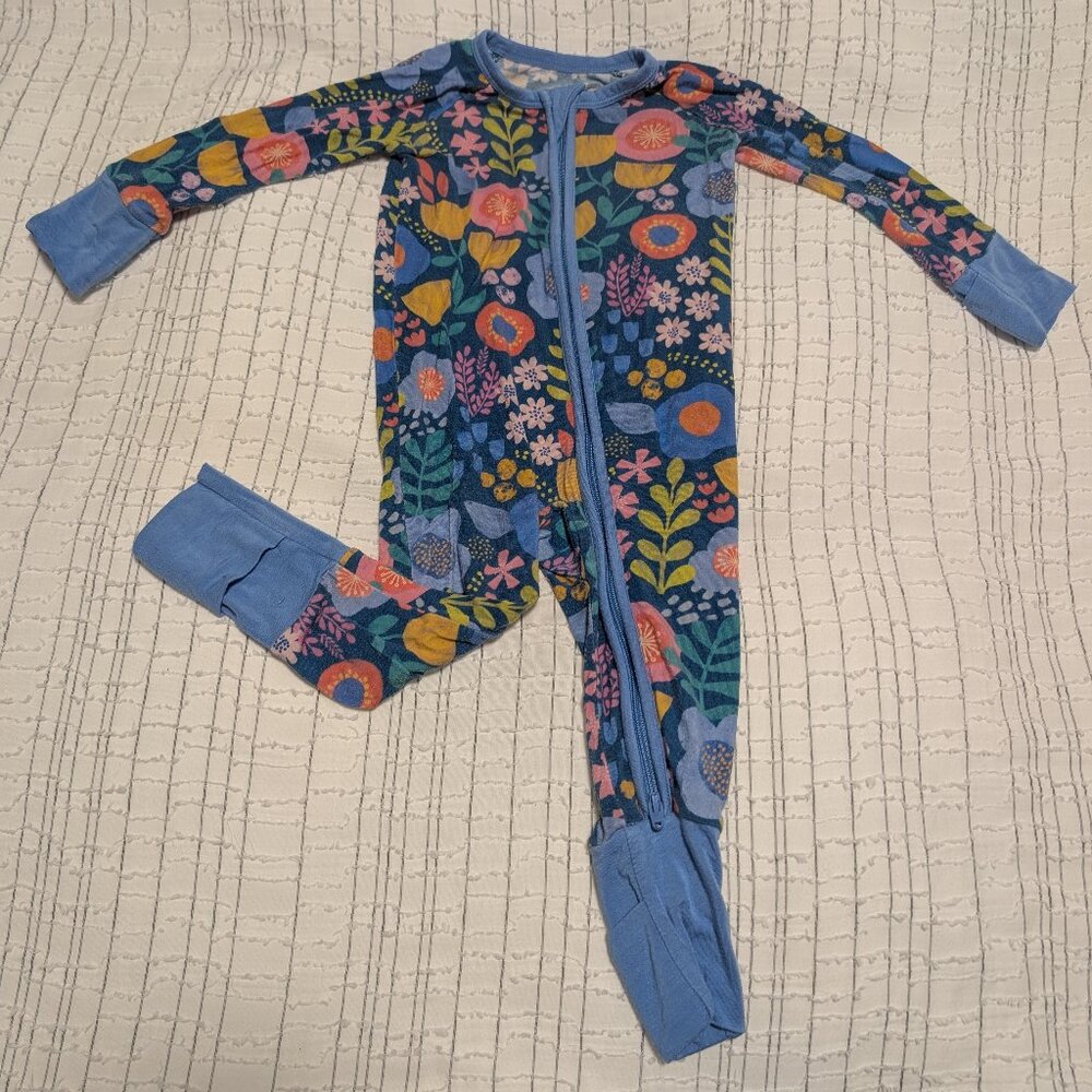 Little Sleepies Zippie Folk Floral 3-6 months
